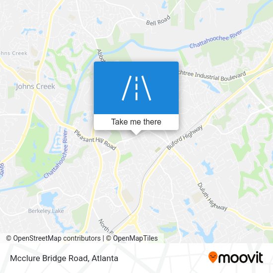 Mcclure Bridge Road map