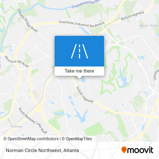 Norman Circle Northwest map