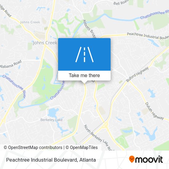 Peachtree Industrial Boulevard map