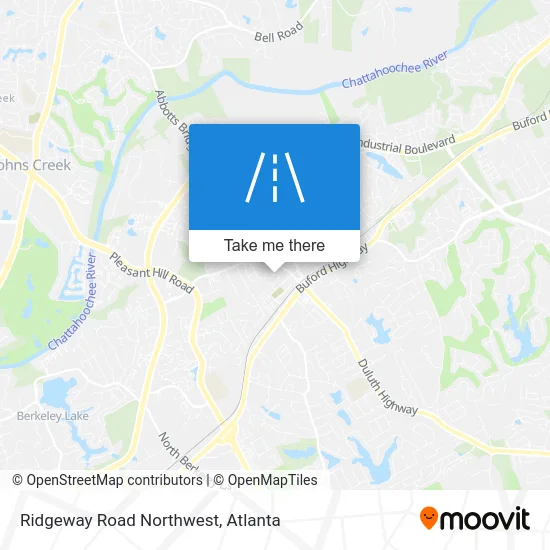 Ridgeway Road Northwest map