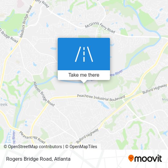 Rogers Bridge Road map