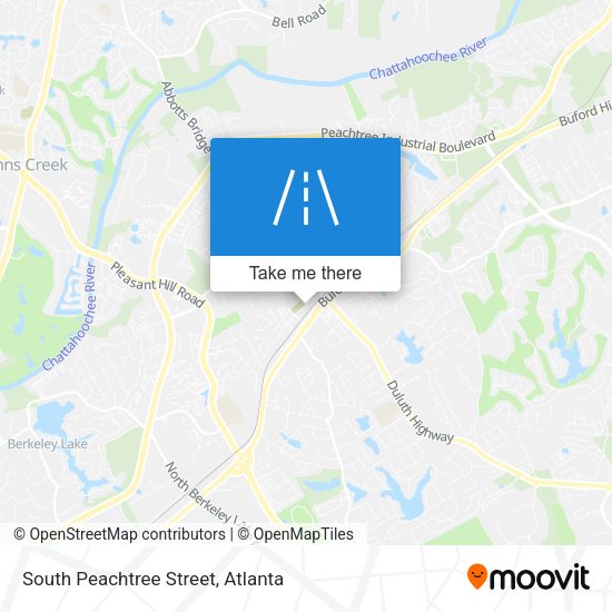 South Peachtree Street map