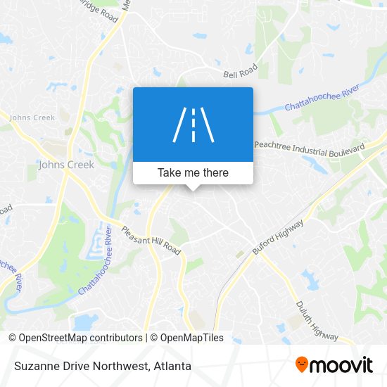 Suzanne Drive Northwest map