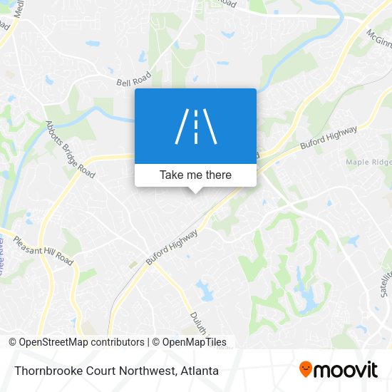 Mapa de Thornbrooke Court Northwest