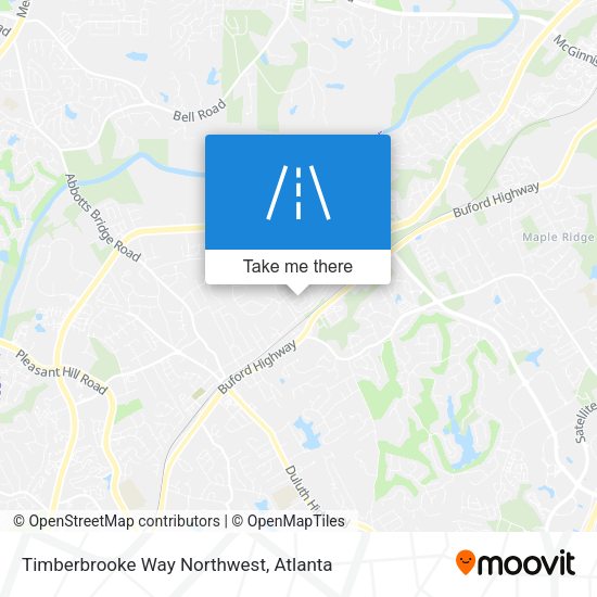 Timberbrooke Way Northwest map