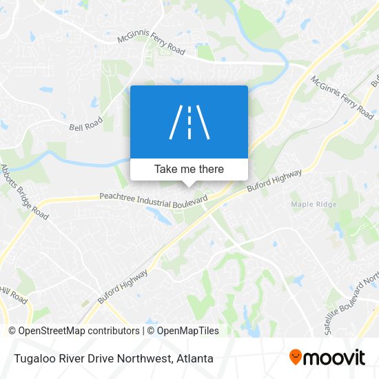 Tugaloo River Drive Northwest map