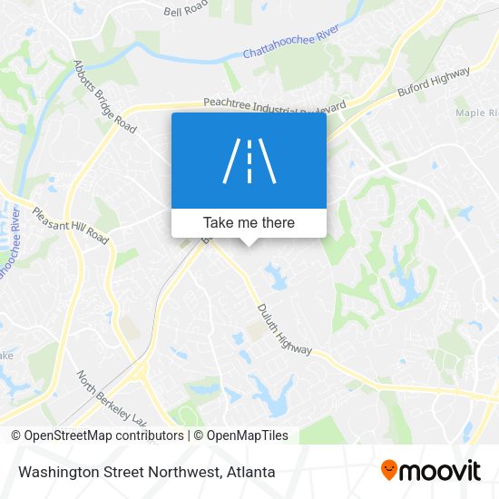 Mapa de Washington Street Northwest