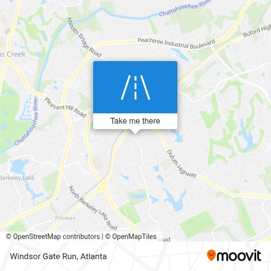 Windsor Gate Run map