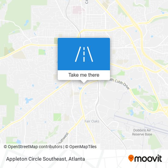 Mapa de Appleton Circle Southeast