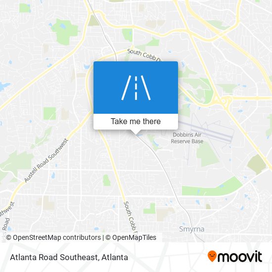 Mapa de Atlanta Road Southeast