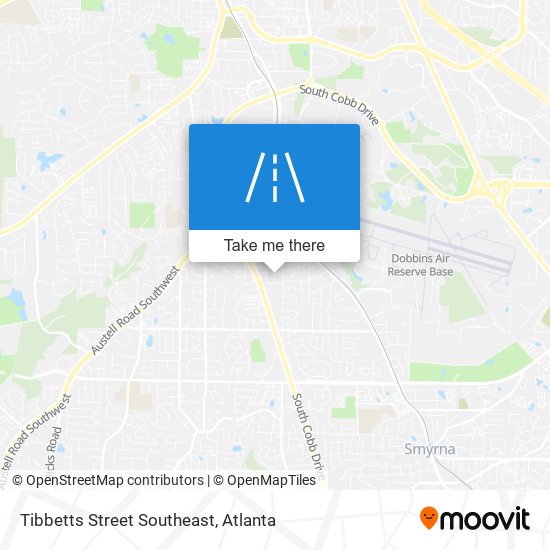 Mapa de Tibbetts Street Southeast