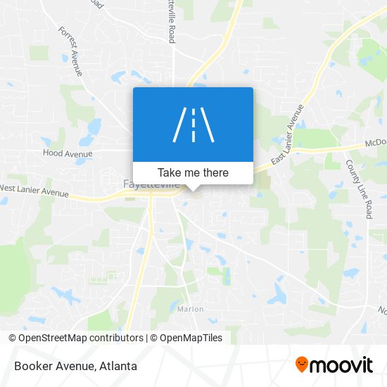 Mapa de Booker Avenue