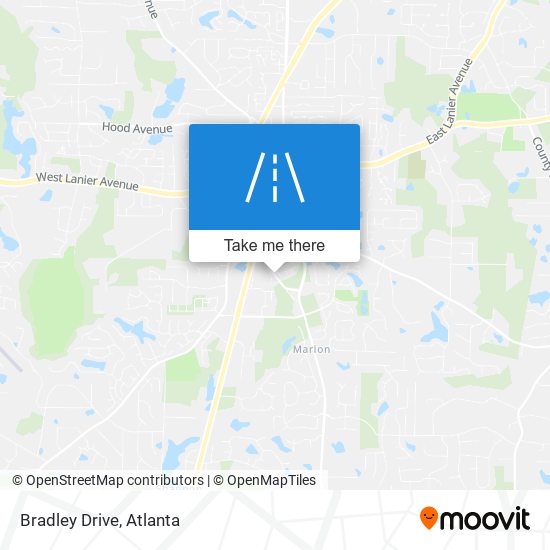 Bradley Drive map