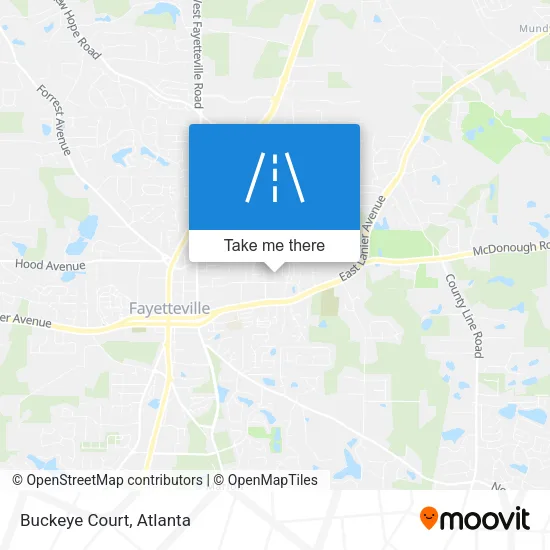 Buckeye Court map