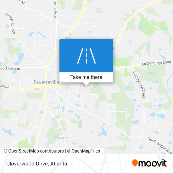 Cloverwood Drive map