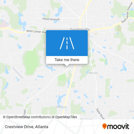 Crestview Drive map