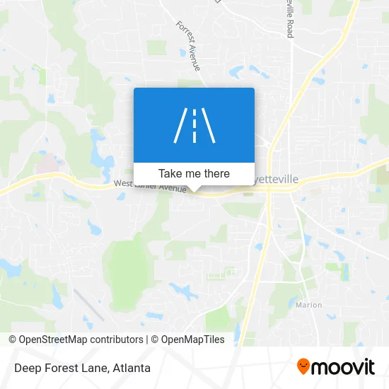 Deep Forest Lane map