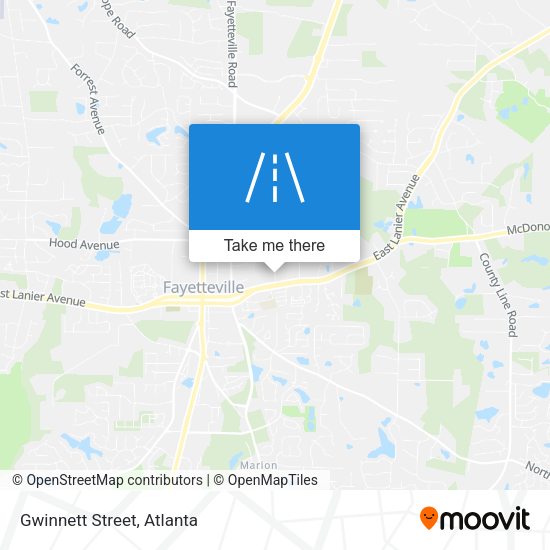 Mapa de Gwinnett Street