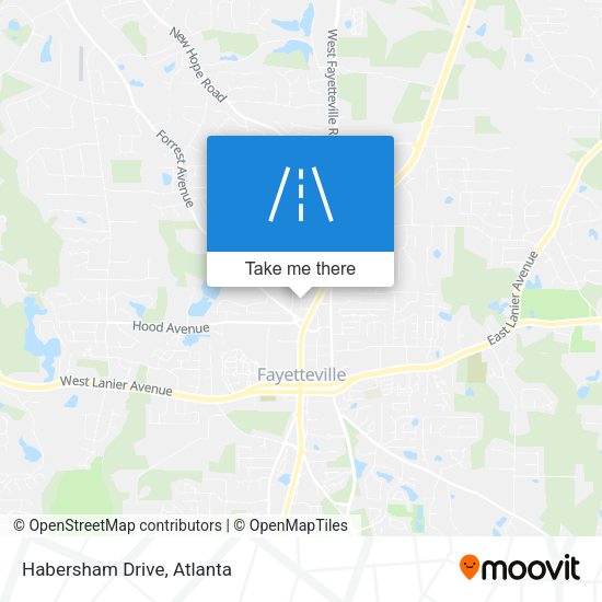 Mapa de Habersham Drive