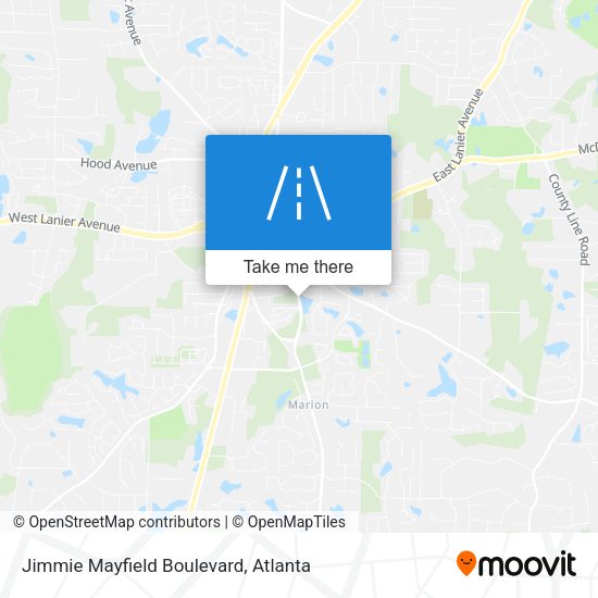 Mapa de Jimmie Mayfield Boulevard