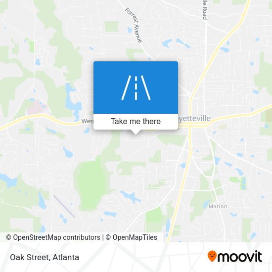 Mapa de Oak Street