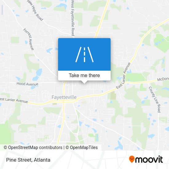 Mapa de Pine Street