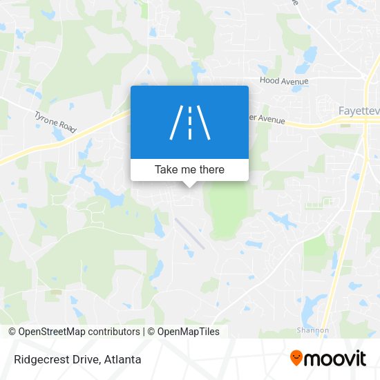 Mapa de Ridgecrest Drive