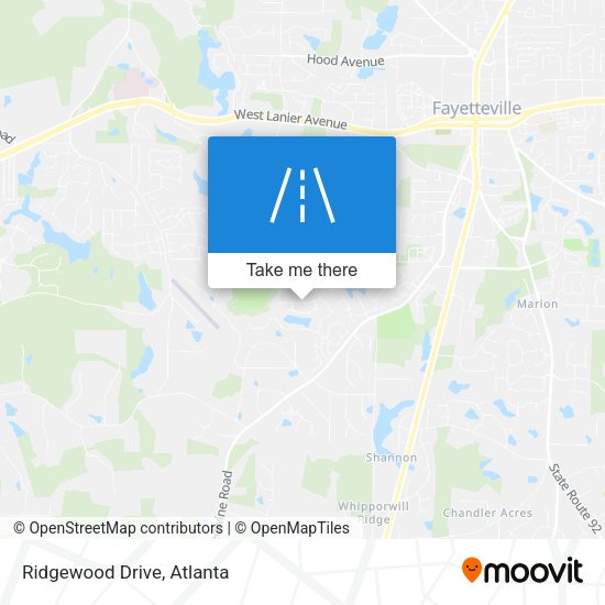Mapa de Ridgewood Drive