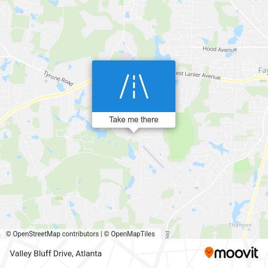 Mapa de Valley Bluff Drive