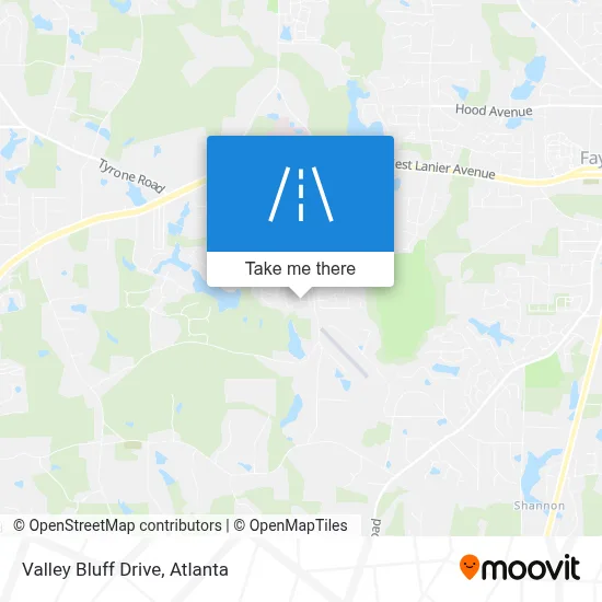 Valley Bluff Drive map