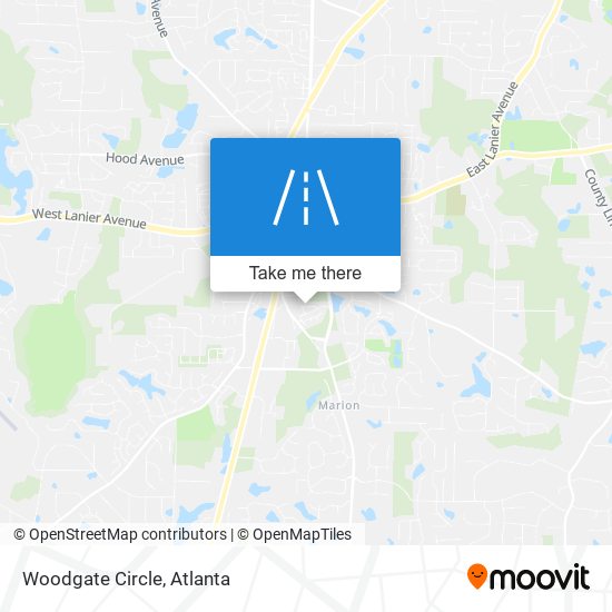 Mapa de Woodgate Circle