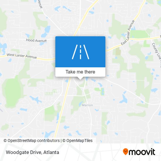 Mapa de Woodgate Drive