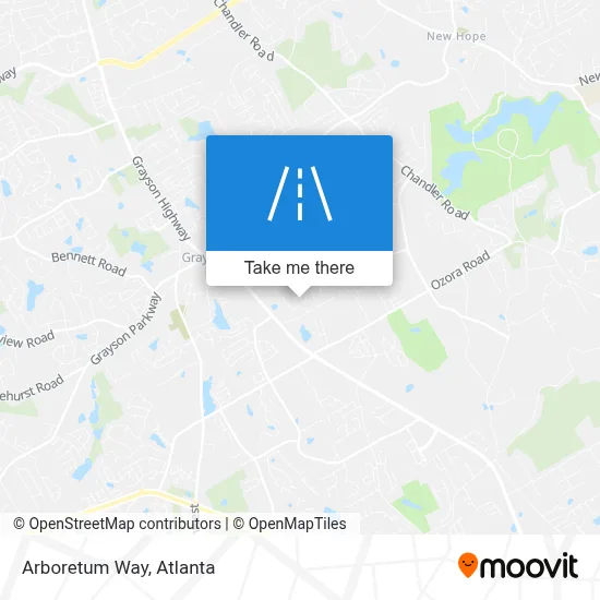 Arboretum Way map