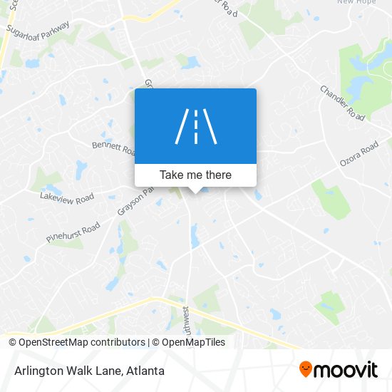 Mapa de Arlington Walk Lane