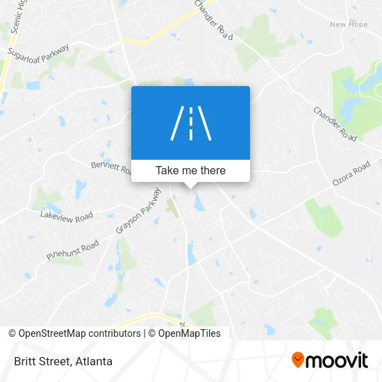 Britt Street map