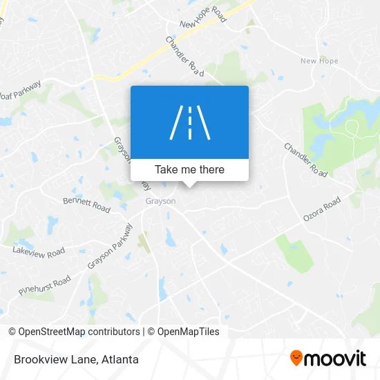 Brookview Lane map
