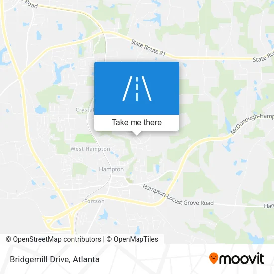Bridgemill Drive map