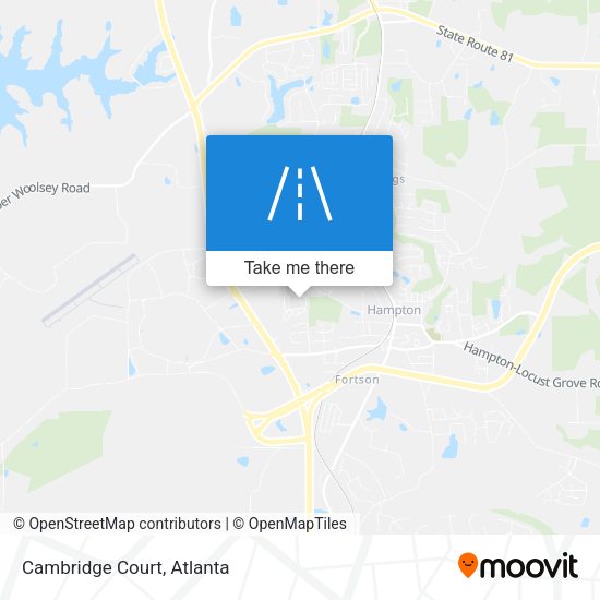 Mapa de Cambridge Court