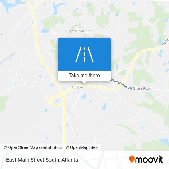 East Main Street South map