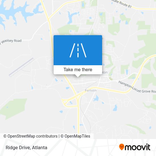 Ridge Drive map