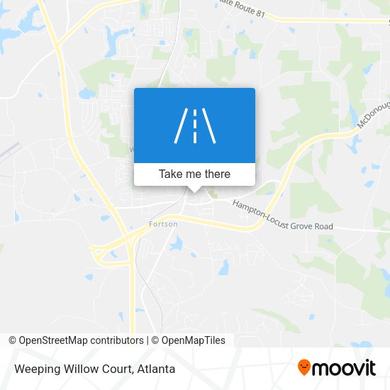 Weeping Willow Court map