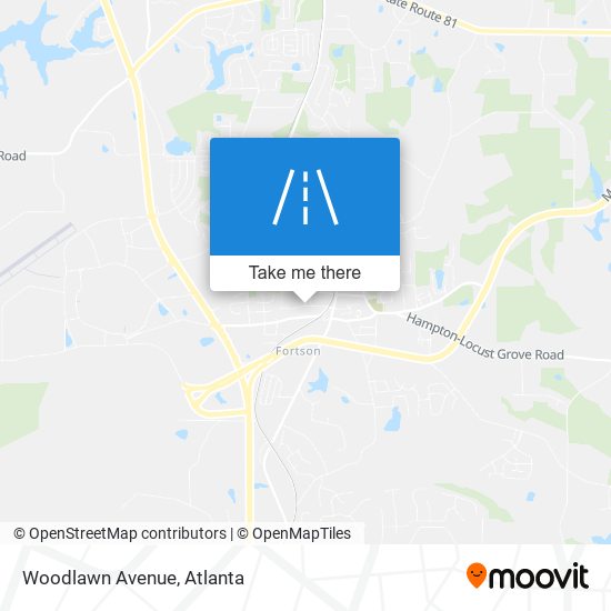 Woodlawn Avenue map