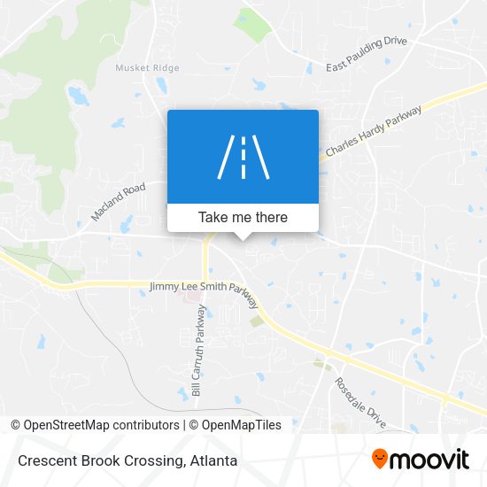 Crescent Brook Crossing map