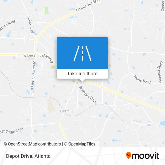 Mapa de Depot Drive