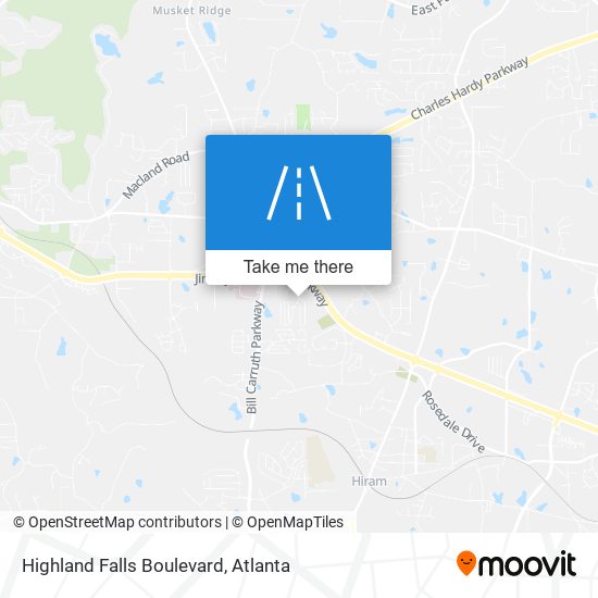 Mapa de Highland Falls Boulevard