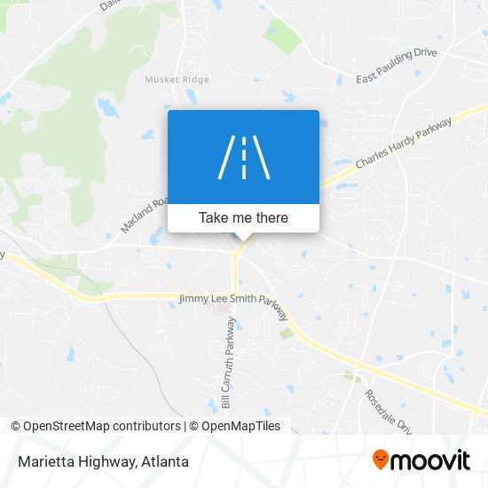 Marietta Highway map