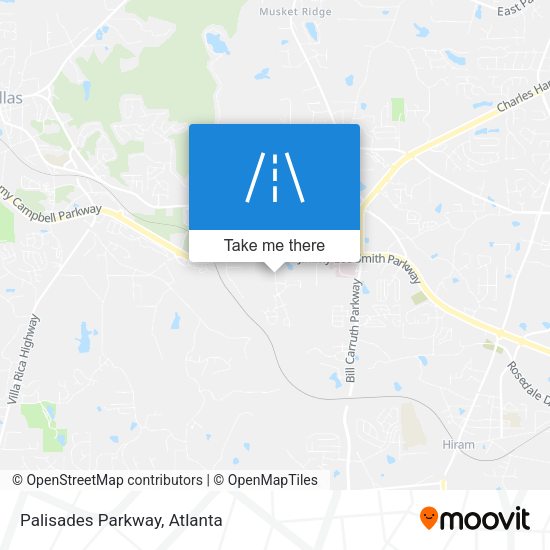 Mapa de Palisades Parkway