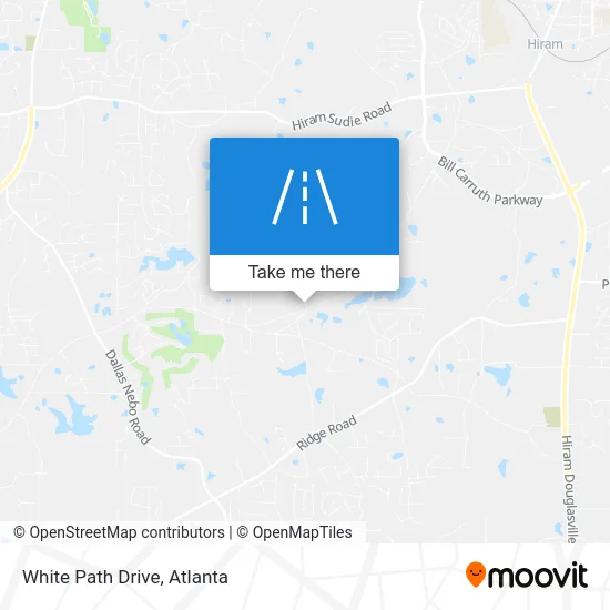 White Path Drive map