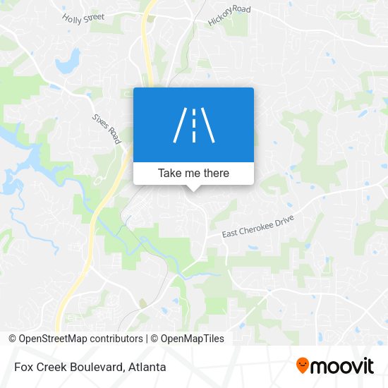Mapa de Fox Creek Boulevard