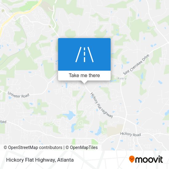 Hickory Flat Highway map